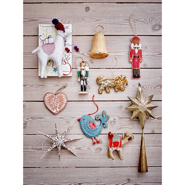 Iš medienos eglutės papuošimai 6 vnt. 13 cm Nikita – Bloomingville-image-3