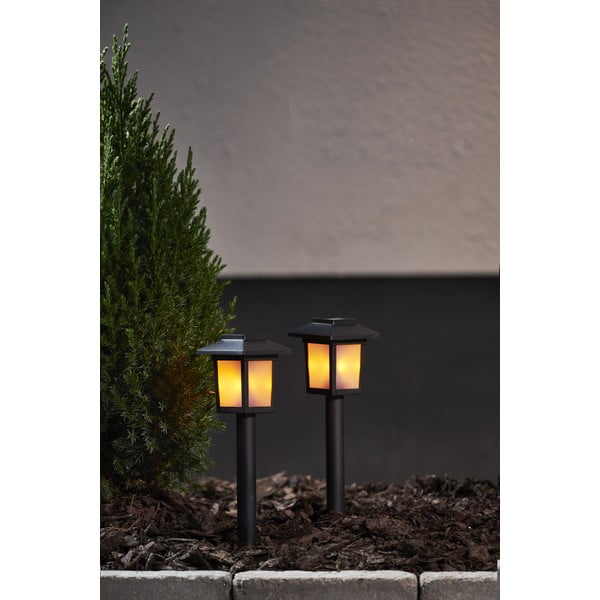2 lauko saulės energija veikiančių LED šviestuvų rinkinys Star Trading Flame, aukštis 23 cm-image-2