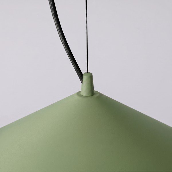 Khaki spalvos iš metalo kabantis šviestuvas LED ø 50 cm FINT – Thoro-image-4