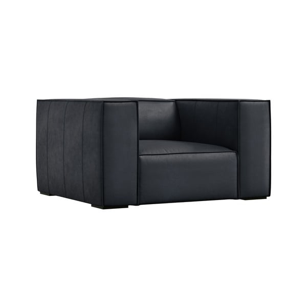 Iš odos krėslas tamsiai mėlynos spalvos Madame – Windsor & Co Sofas