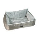 Sidabrinės spalvos augintinio guolis šuniui 120x85 cm Dog Fantasy Lux Platinum – Plaček Pet Products
