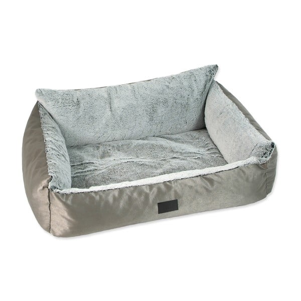 Sidabrinės spalvos augintinio guolis šuniui 120x85 cm Dog Fantasy Lux Platinum – Plaček Pet Products