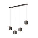 Juodo metalo pakabinamas šviestuvas 12x75 cm Olena - Candellux Lighting