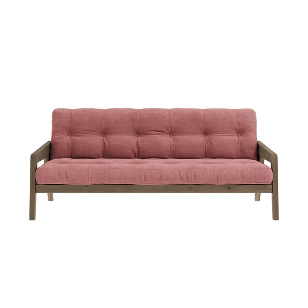 Rožinė spalvos sofa lova 204 cm Grab Carob - Karup Design