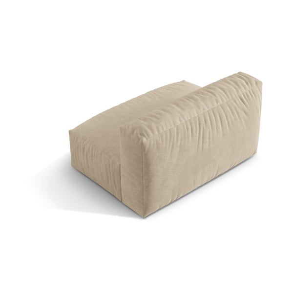 Smėlio spalvos iš velveto modulinė sofos dalis (modulinė) Martina – Micadoni -image-3