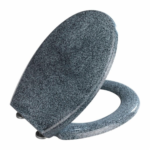 Granito spalvos lengvai užsidaranti tualeto sėdynė Wenko Premium Ottana, 45,2 x 37,6 cm-image-2