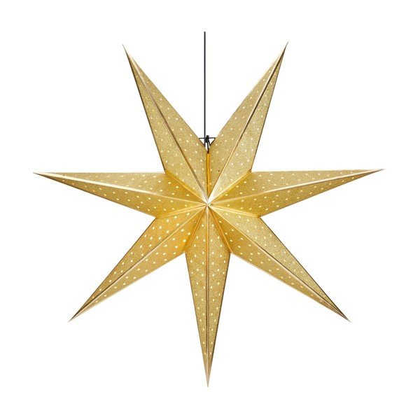 Šviečianti dekoracija auksinės spalvos su Kalėdų motyvu ø 45 cm Glitter – Markslöjd