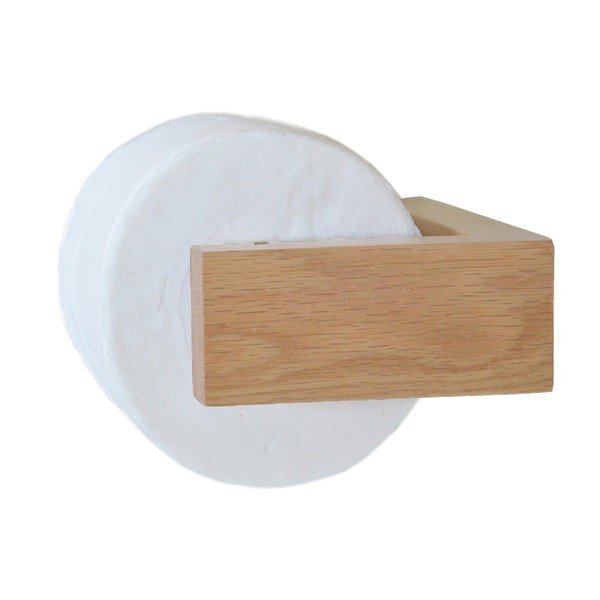 Ąžuolinis sieninis tualetinio popieriaus laikiklis Wireworks Mezza-image-2
