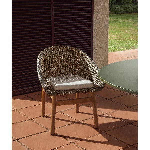 Žalios spalvos sodo kėdė rotangas Olbia – Kave Home-image-1