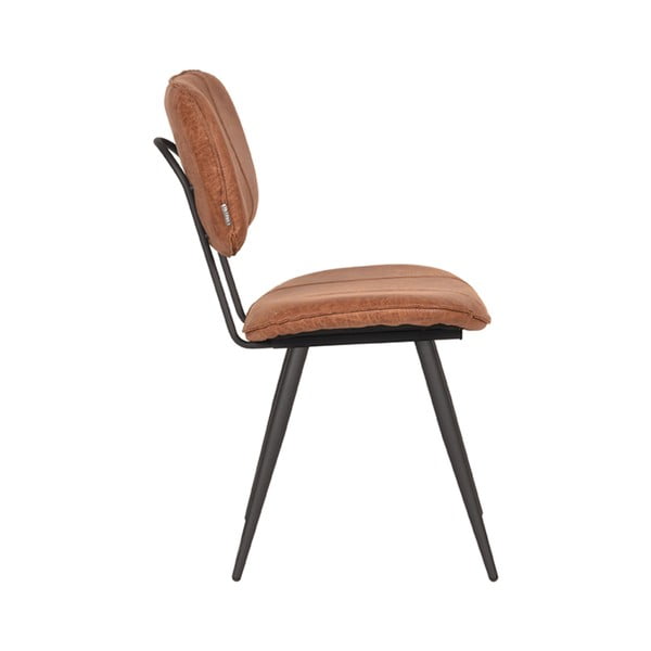 Valgomojo kėdės iš odos konjako rudos spalvos 2 vnt. Fos – LABEL51-image-4