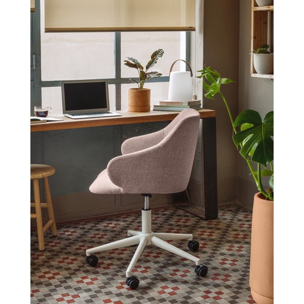 Šviesiai rožinė biuro kėdė Kave Home Einara-image-1