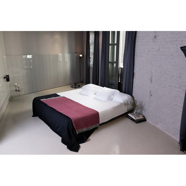 Tamsiai raudonos spalvos medvilninis pledas Euromant Jade, 140 x 160 cm-image-2