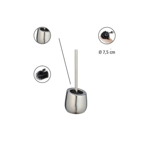 Wenko Badi chromuotas keraminis tualeto šepetys-image-3