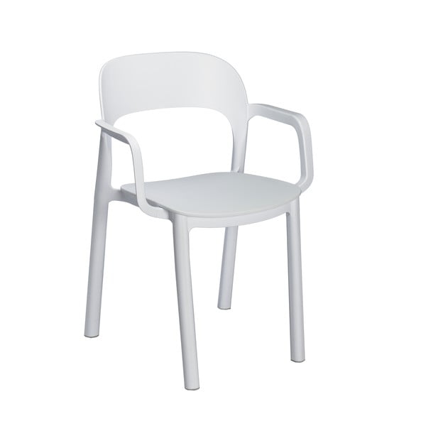 4 baltų sodo kėdžių su porankiais rinkinys "Resol Ona