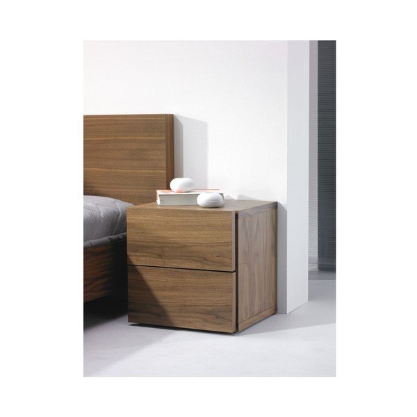 TemaHome "Float" graikinio riešuto medienos dekoro naktinis staliukas-image-1