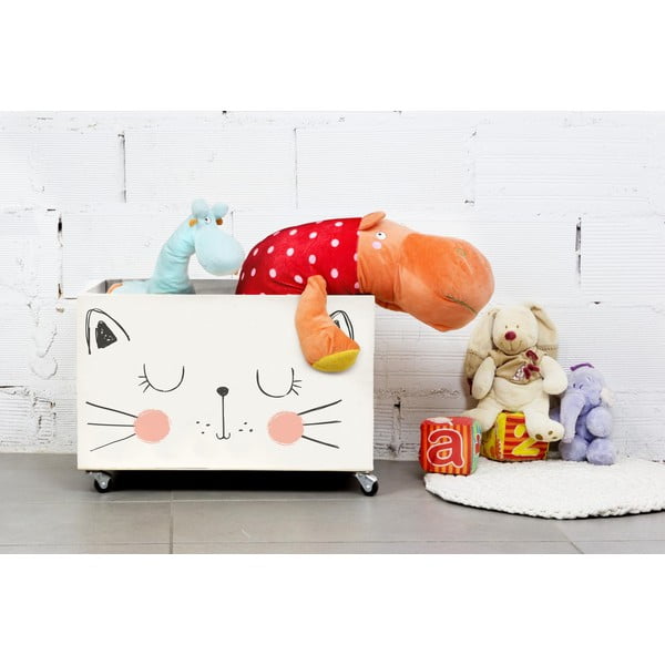 Medinė dėžutė ant ratukų Little Nice Things Cat-image-1
