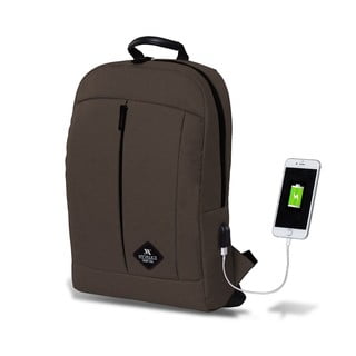 Tamsiai ruda kuprinė su USB jungtimi My Valice GALAXY Smart Bag