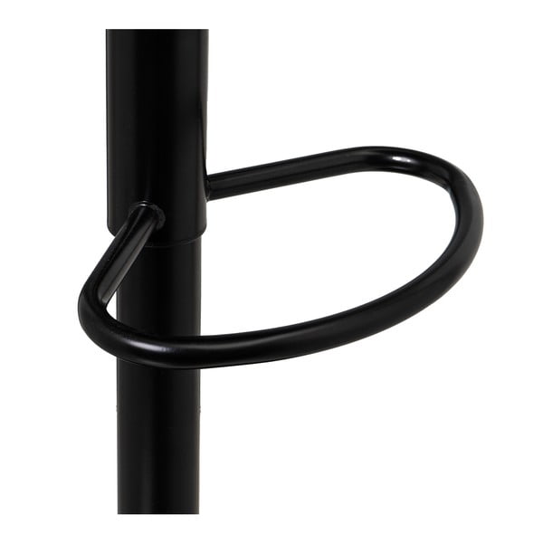 Iš dirbtinės odos reguliuojamo aukščio baro taburėtės juodos spalvos 2 vnt. (sėdynės aukštis 56,5 cm) – Casa Selección-image-2