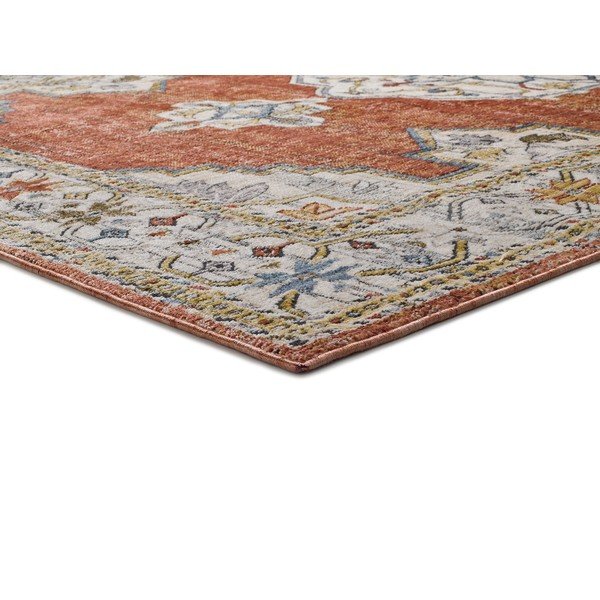 Kilimas oranžinės spalvos/smėlio spalvos 155x230 cm Truva – Universal-image-2