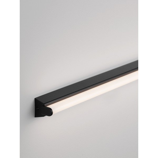 Matinės juodos spalvos iš aliuminio sieninė lempa LED Endo – Nova Luce-image-4