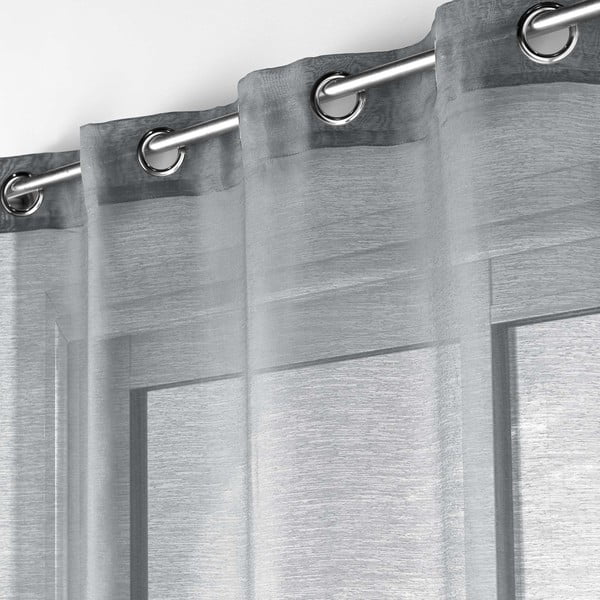 Permatoma užuolaida pilkos spalvos 140x240 cm Lissea – douceur d'intérieur-image-1