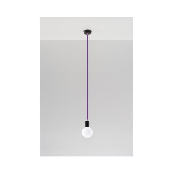 Violetinis pakabinamas šviestuvas Sollux Bombilla-image-1