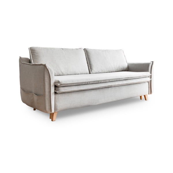Sulankstoma sofa kreminės spalvos 225 cm Charming Charlie – Miuform