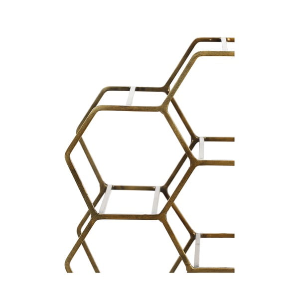 Bronzos spalvos metalinis vyno stovas 12 butelių Salbris - Light & Living-image-4