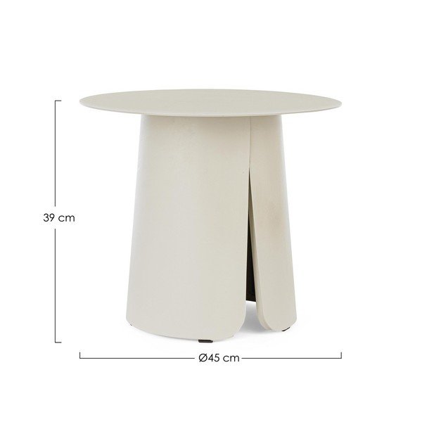 Iš aliuminio apvalios formos sodo šoninis staliukas ø 45 cm Bryan – Bizzotto-image-3