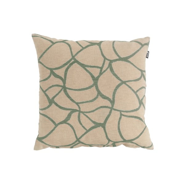 Smėlio ir žalios spalvos lauko pagalvė Hartman Pearl, 50 x 50 cm