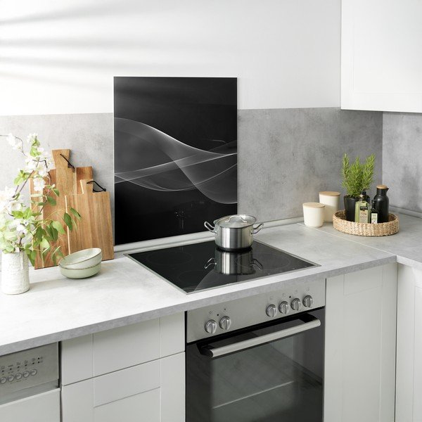 Iš grūdinto stiklo aksesuaras viryklei 70x60 cm Smoke – Wenko-image-1