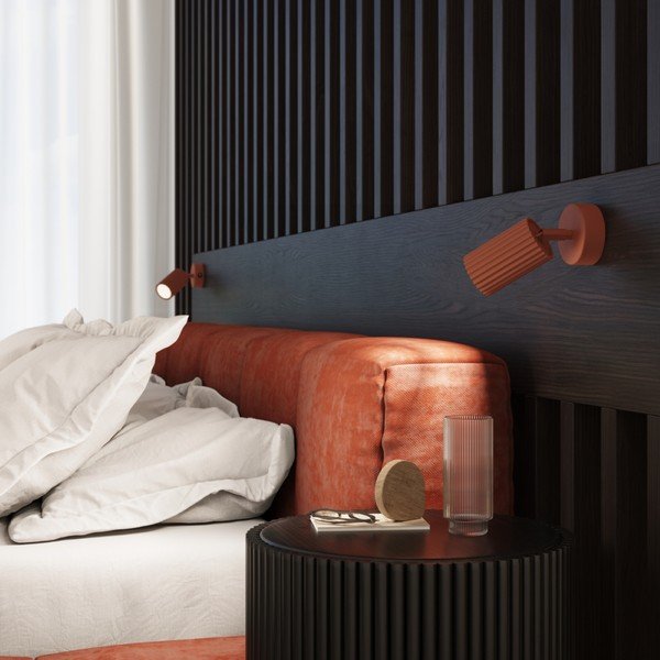 Raudonos plytų spalvos taškinis šviestuvas 8x16 cm Gleam – Sollux-image-3