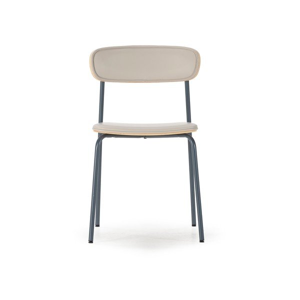 Smėlio spalvos iš audinio galima dėti viena ant kitos valgomojo kėdės 2 vnt. Saula – Marckeric-image-2