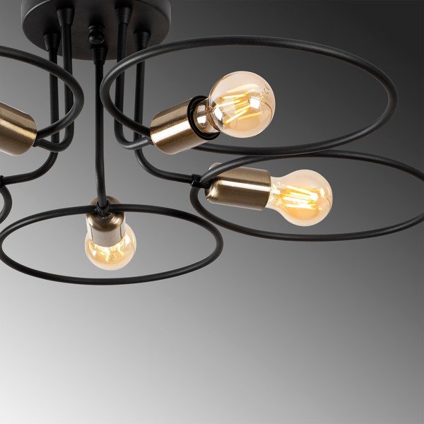 Lubinis šviestuvas juodos spalvos Circle – Opviq lights-image-4