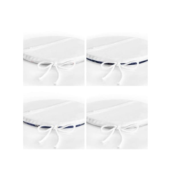 Sėdynės pagalvėlės 4 vnt. su Kalėdų motyvu ø 40 cm Blue Christmas – Mila Home-image-2