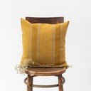 Iš lino dekoratyvinis pagalvės užvalkalas 40x40 cm Amber Bronze Stripes – Linen Tales
