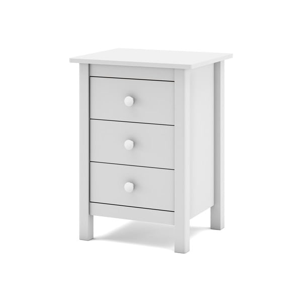 Baltas vaikiškas naktinis staliukas iš pušies medienos Max - Marckeric-image-4