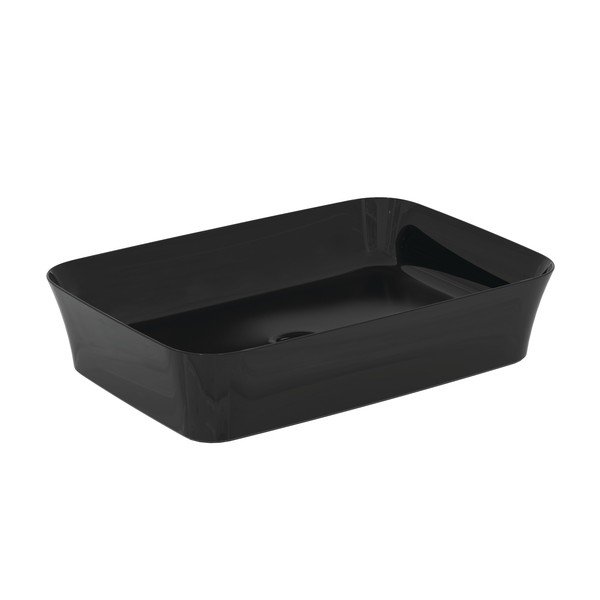 Iš keramikos praustuvas blizgios juodos spalvos 55x38 cm Ipalyss – Ideal Standard