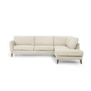 Smėlio spalvos kampinė sofa Scandic Paris, dešinysis kampas