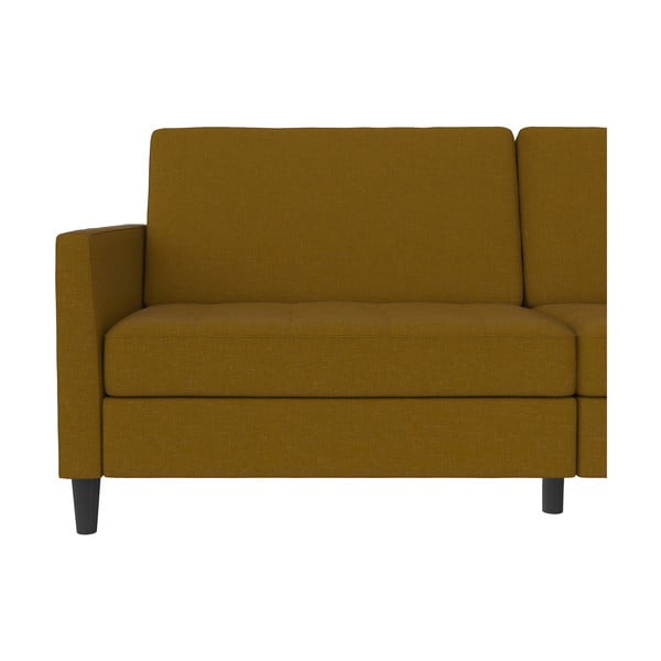 Sulankstoma sofa geltonos spalvos 86 cm Presley – Støraa-image-2