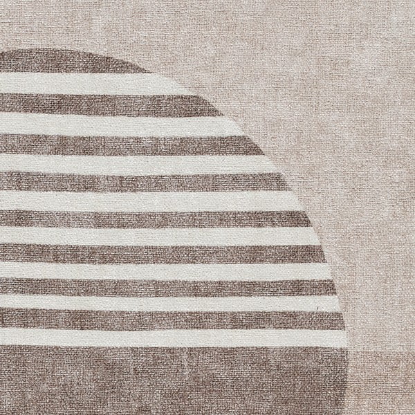 Skalbiamas iš medvilnės mišinio kilimas smėlio spalvos 152x230 cm Whisper – Think Rugs-image-4