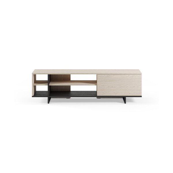 Juodos spalvos TV spintelė 160x44x36 cm Cequoia – Marckeric