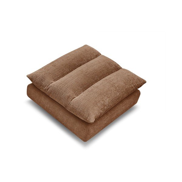 Oranžinės spalvos taburetė iš šenilinio audinio Neil – Bobochic Paris-image-2