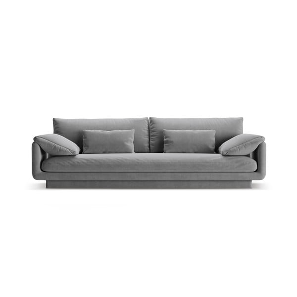 Iš boucle sofa šviesiai pilkos spalvos 250 cm Torino – Micadoni Home