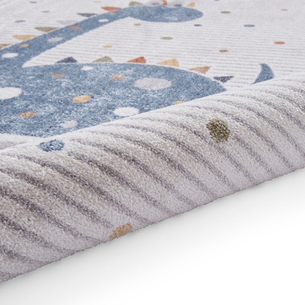 Vaikiškas kilimas mėlynos spalvos/šviesiai pilkos spalvos 120x170 cm Vida Kids Dinosaur – Think Rugs-image-4