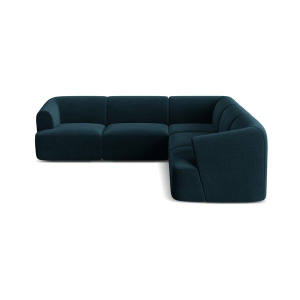 Smaragdinės spalvos kampinė sofa iš velveto Campi – Cosmopolitan Design-image-3