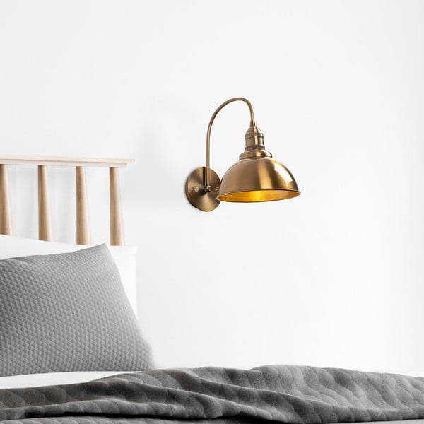 Bronzinės spalvos sieninė lempa ø 21 cm Varzan – Opviq lights-image-1