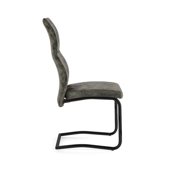 Žalios spalvos iš audinio valgomojo kėdė Thelma – Bizzotto-image-3