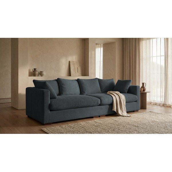 Sofa iš kordinio velveto pilkos spalvos 266 cm Comfy – Scandic-image-1