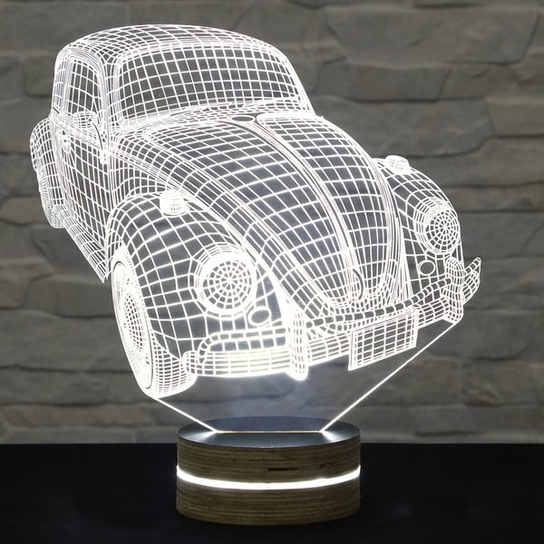 3D stalinis šviestuvas Senas automobilis